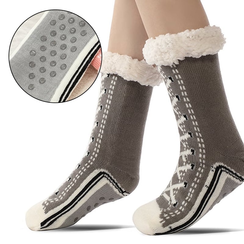 Skanto | Ultra-tykke Cashmere Slippers Sokker S