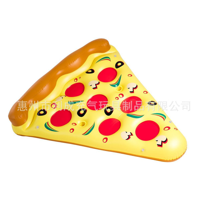 Kvinnes oppblåsbar pizza loungerskål