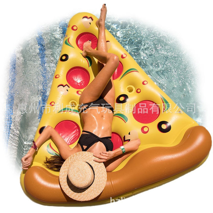 Kvinne oppblåsbar pizza lounger Skanto