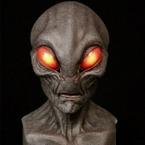 Skanto | Realistisk Alien Maske – Lateks- og Silikon Halloween Maske for Cosplay og Fester