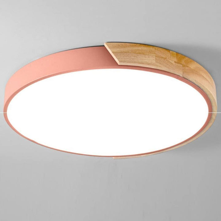 Skanto | LED Taklampe med Treakent Ramme