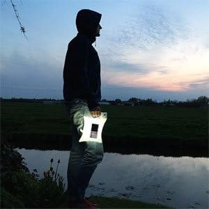 Skanto | Solcellelampe i gjennomsiktig pose – Energisparende LED-lampe for hage og utendørs bruk