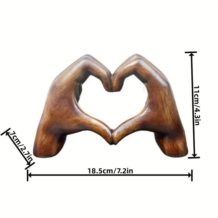 Lovenest Elegant Harpiks Skulptur - Symbol på Kjærlighet og Hengivenhet Skanto