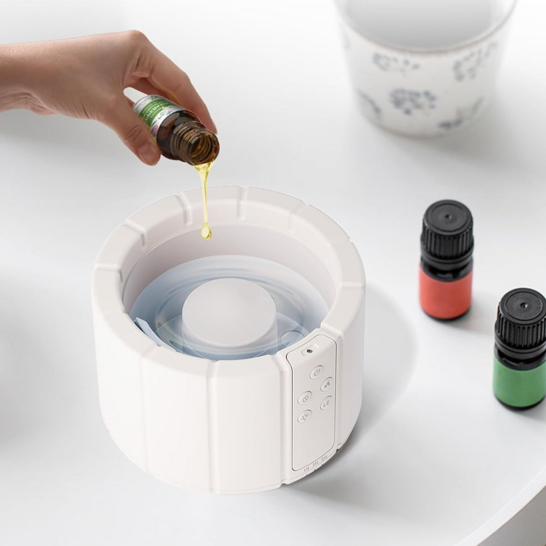 Skanto | AuroMist Ultralyd Flamme Luftfukter | Koselig bål lys luftfukter med aromaterapi funksjon