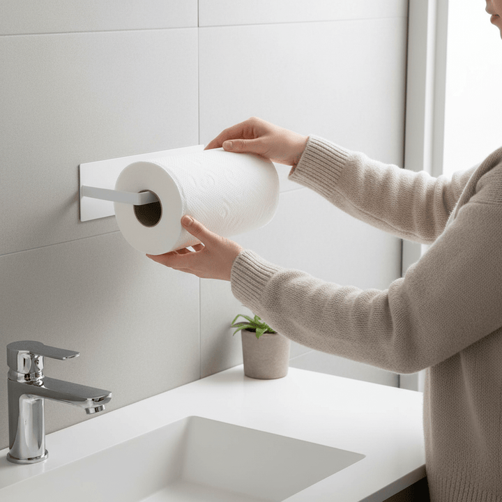 Skanto | Robust papirhåndkleholder med jernkonstruksjon, enkel å installere