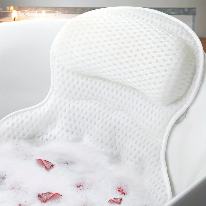 Skanto | LuxieSpa 4D Luxe Badpute - Pustende pute med nakke- og ryg støtt for et avslappende bad