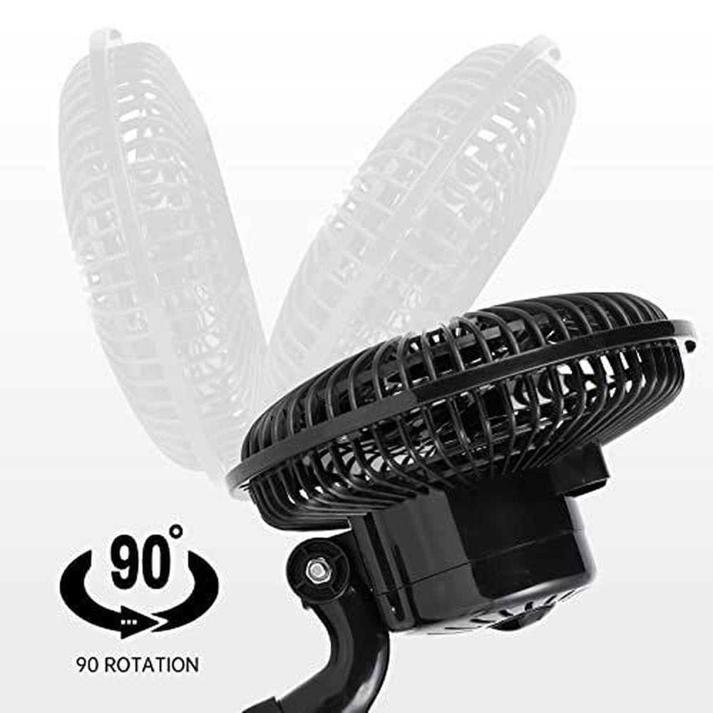 Grow Tent Poles Clip Fan Monkey Fan 6inch svart | Skanto