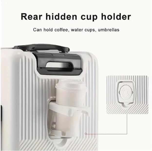 Hard Shell Carry-On med koppholder, USB-port og TSA-lås | Skanto