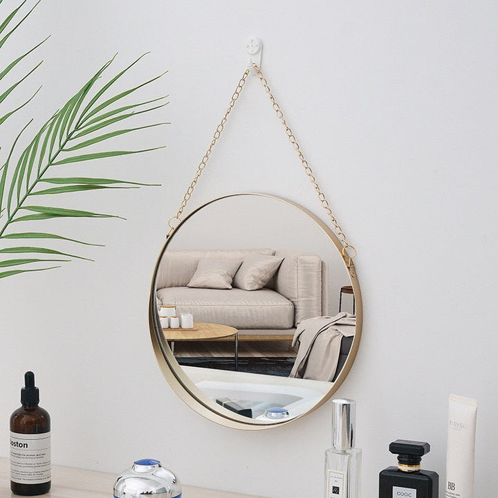 Metal Smidd Jern Badkamer Veggspeil | Skanto