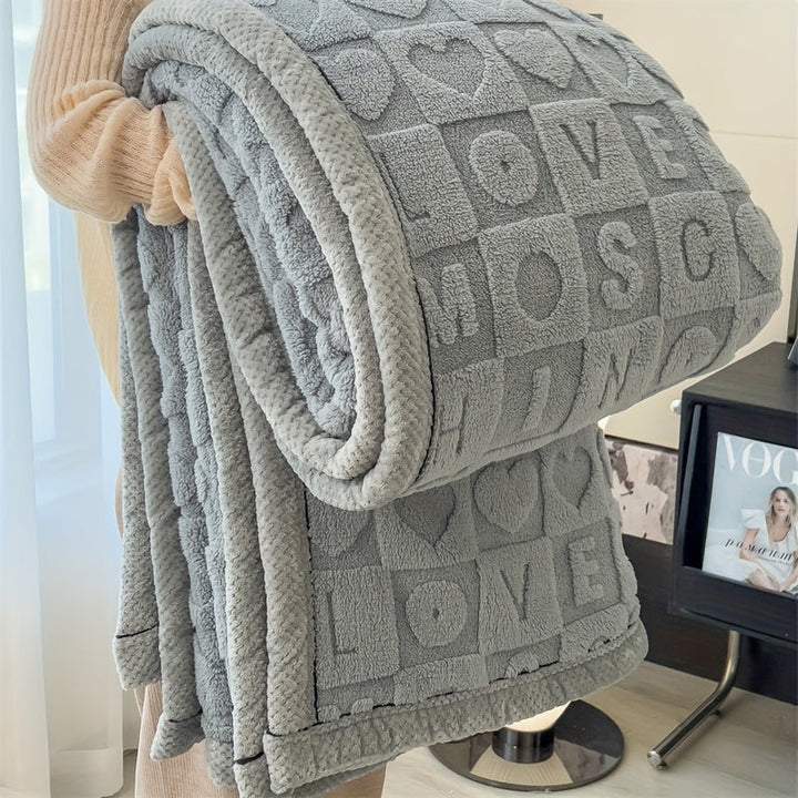 CozyCoral – Luksus Fleece-teppe for Alle Årstider Skanto
