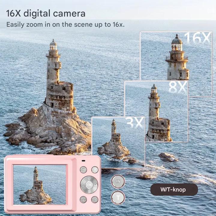 Skanto | Vintage Digital Camera – Snapora | Retro Style Compact Camera with 1080p HD