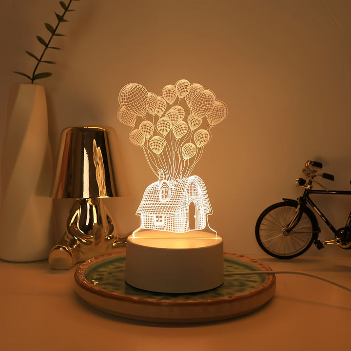 LumiBalloon – Unik 3D LED Ballonglampe USB Skanto
