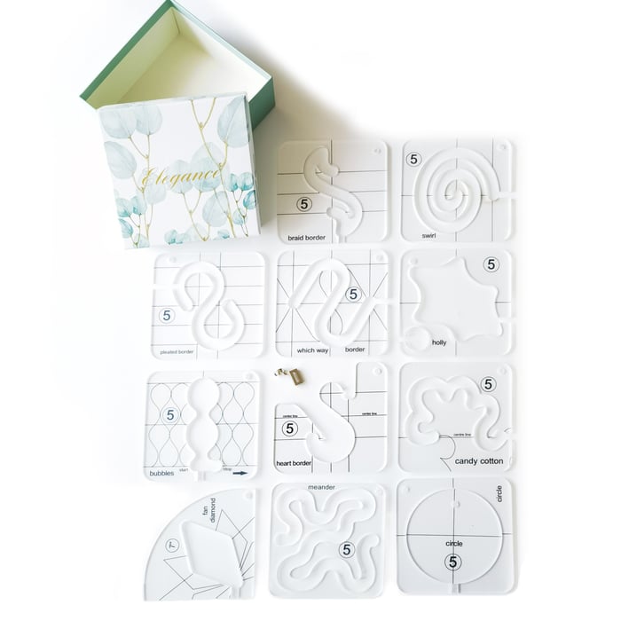 Skanto | Free-Motion Plagglinjal Sett (12 PCS) - Hot