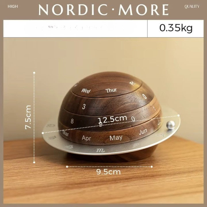 Cosmic Cycle Minimalist Roterende Treklokke | Skanto