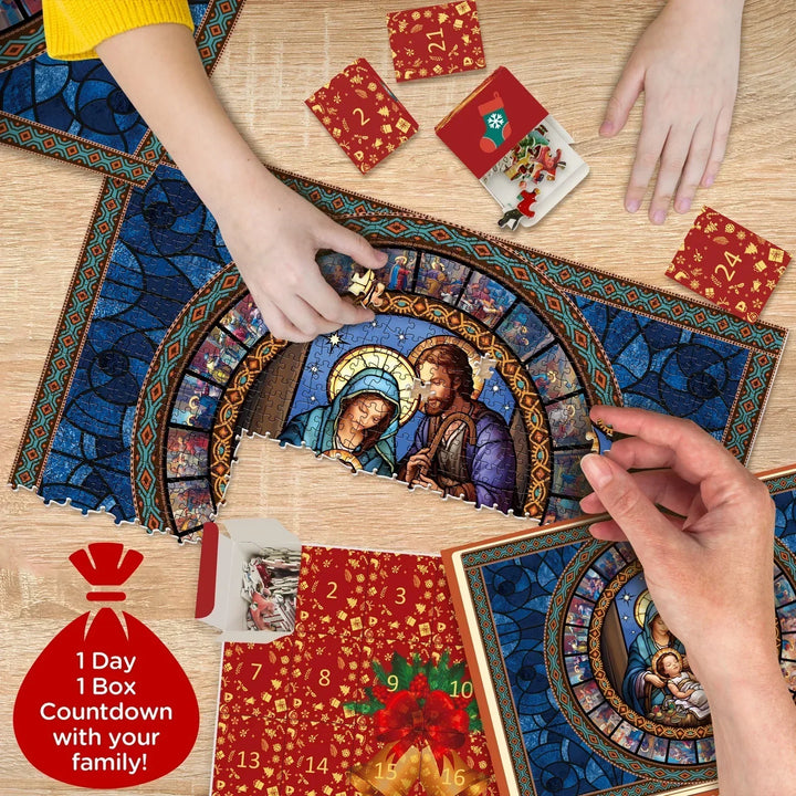 Skanto | Julekrubbe Puslespill Adventskalendar - Julegave