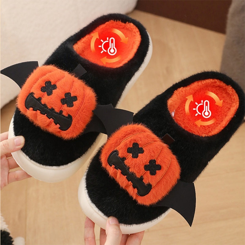 Halloween tøfler – Varme sklisikre tøfler med cartoon-design | Skanto