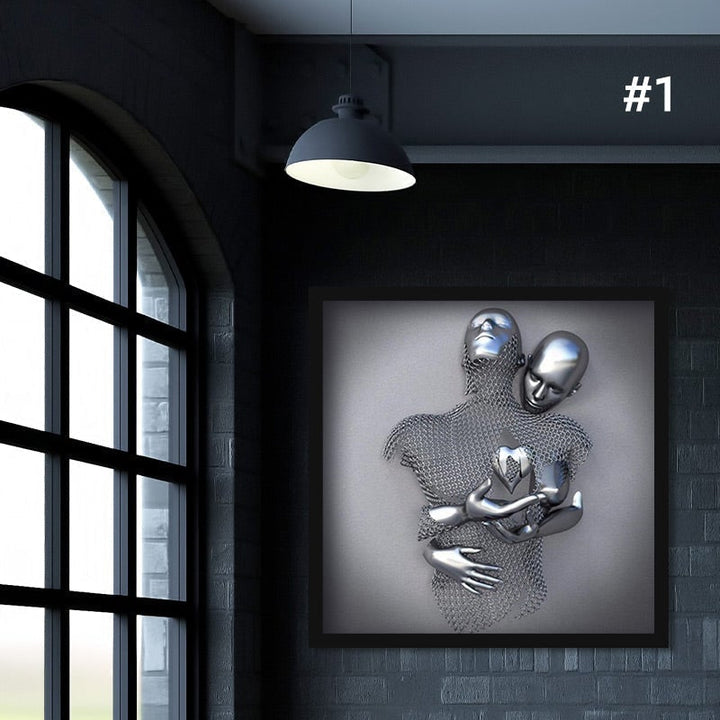 Skanto | Figurstatue av metall Kunst Veggdekorasjon