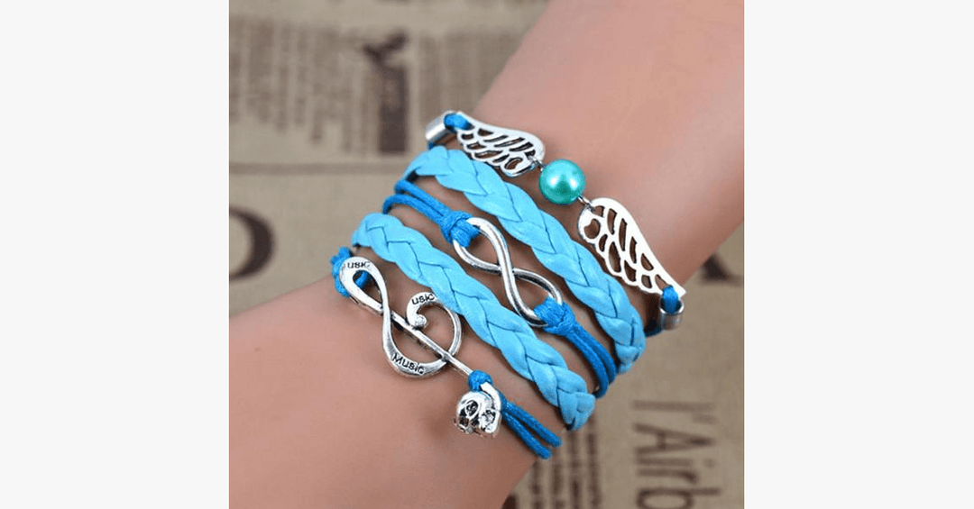 Skanto | Angel Infinity Music - Unisex Armbånd for et Fasjonabelt Utseende