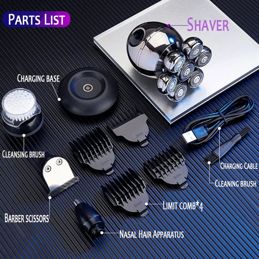 Skanto | FlexiShave Pro – 7D Elektrisk Barberhøvel for Glatt & Irritasjonsfri Barbering