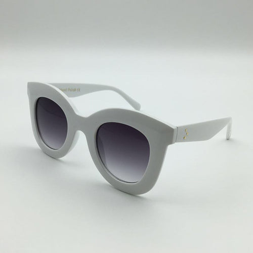 Dame stilige oversized solbriller med trendy ramme Skanto