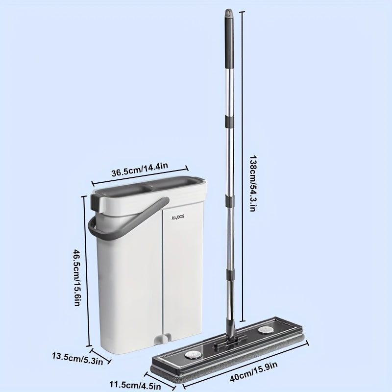 Flat moppesett med bøtte & vridningssystem | Skanto