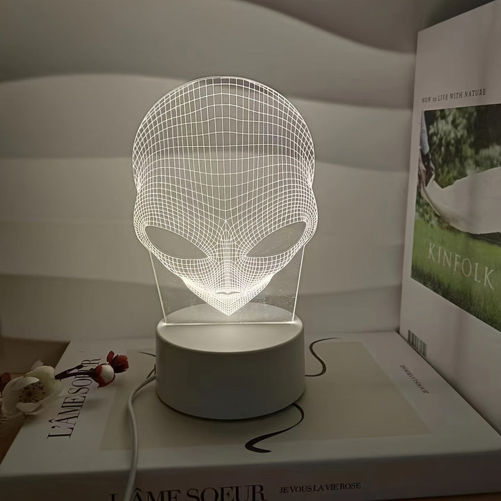 Skanto | AstroLight – 3D-alienlampe med LED fargebelysning og berøringskontroll