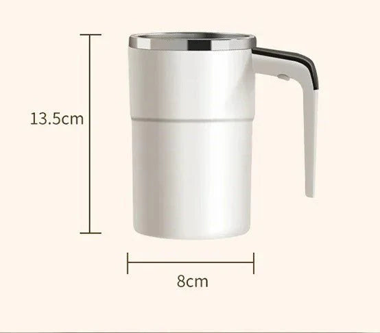 Skanto | Oppladbar Selvrørende Kaffekopp – Bærbar Elektrisk Rustfritt Stål Mikser med Magnetisk Rotasjon for Anstrengelsesløs Brygging
