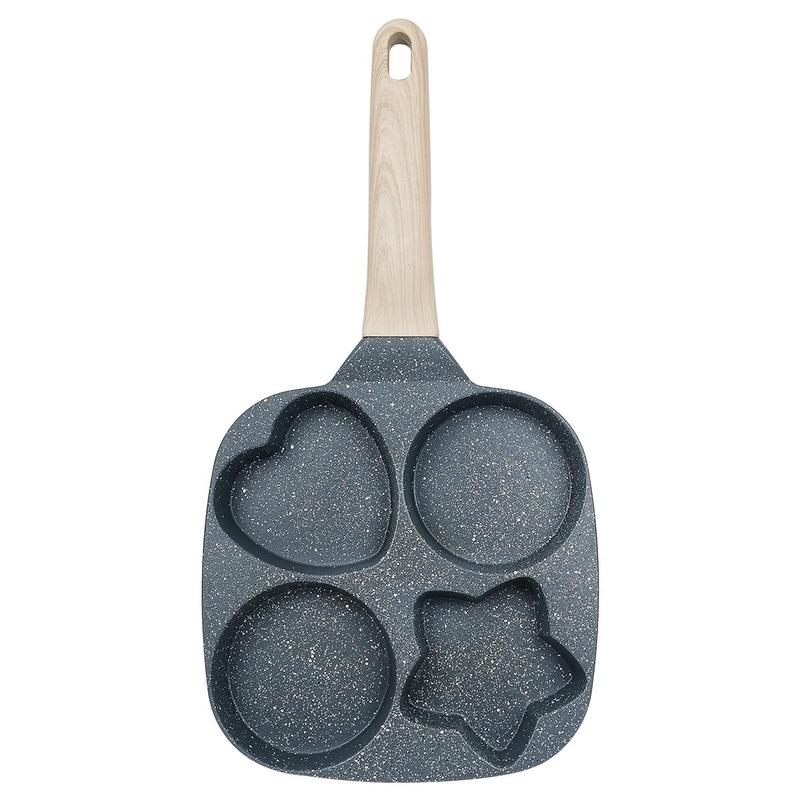 Skanto | 4-kopp Multifunksjonell Non-Stick Egg Stekepanne – Stjerneformet Design