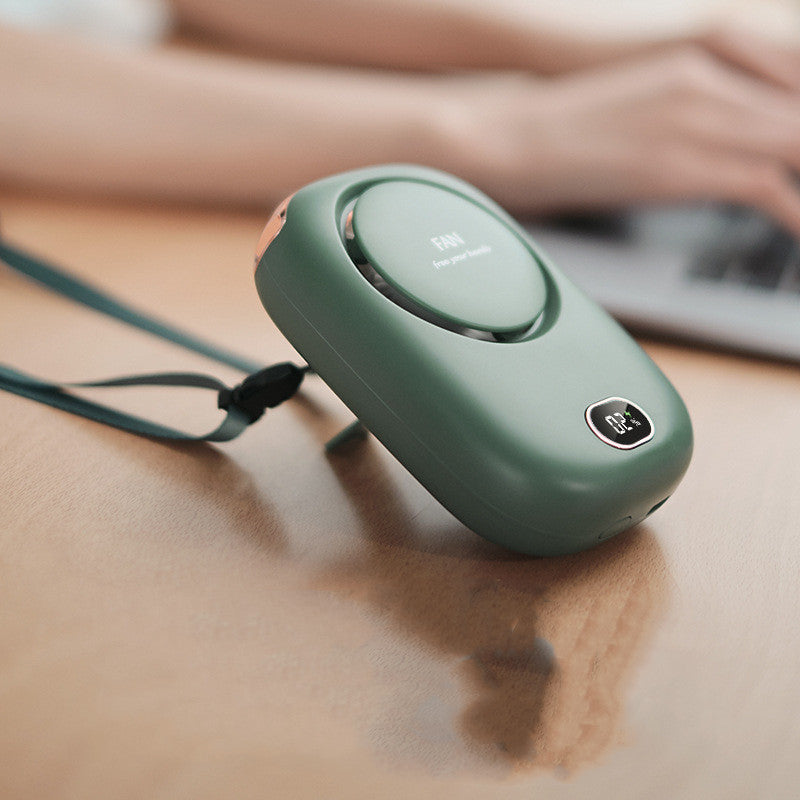 Stille bladløs nakkevifte med digital skjerm | Skanto