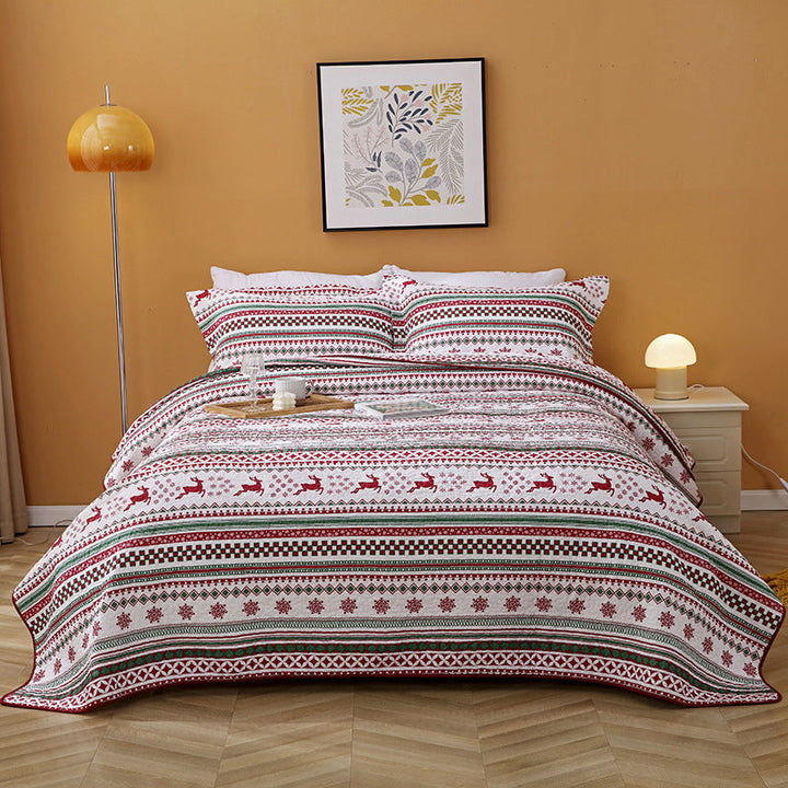 Skanto | Jule 100% Bomull Vann Quilt Tre-dels Sett