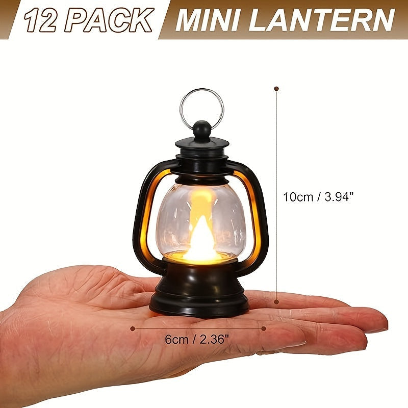 Retro LED Mini Lanterns – Atmosfærisk Belysning for Fester Skanto