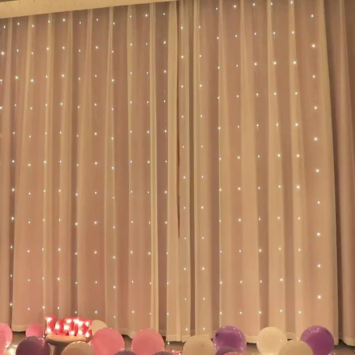 Skanto | Fairy Lights Curtain Varm Hvit LED USB Sett
