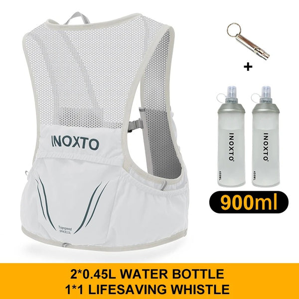 Skanto | SwiftRun Trail Running Vest – Lettvekts Løpevest med 2 Myke Flasker