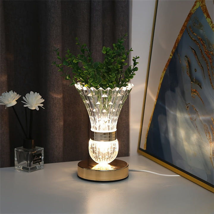 VaseLight - LED Krystall Bordlampe med Dimmbar Atmosfære Skanto