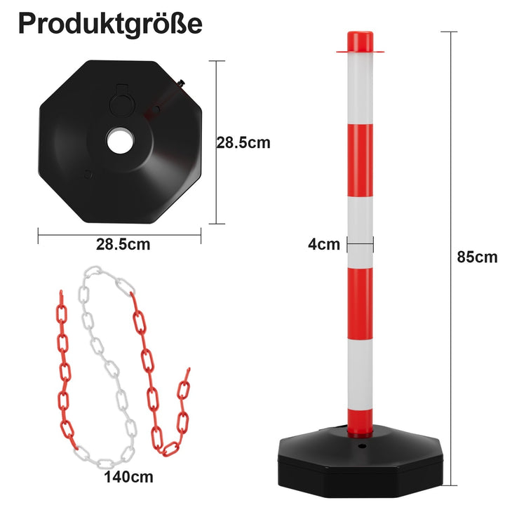 Barrier post chain post with chain length 1.4 m | Skanto