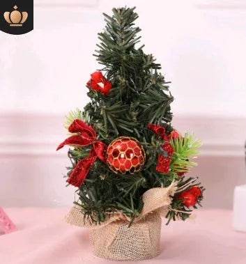 Skanto | Julepynt Tre 20cm Mini Juledekorasjon Tre Julaften Mall Dekorasjon Skrivebord Pynt Lite Tre