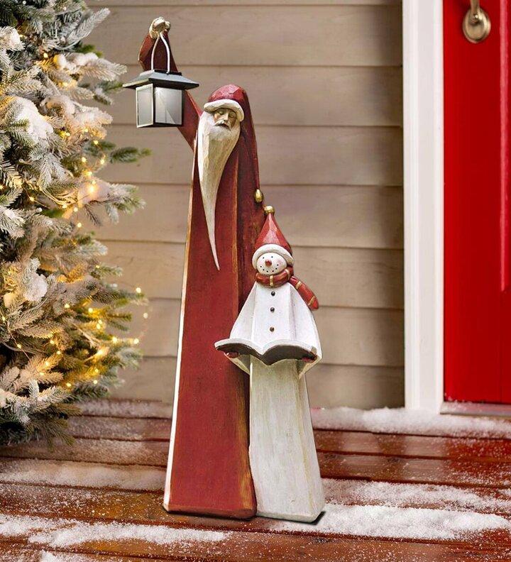 Skanto | Santa Og Snømann Skulptur