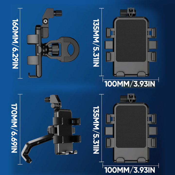 Skanto | Motorsykkel Telefonholder med Paraply