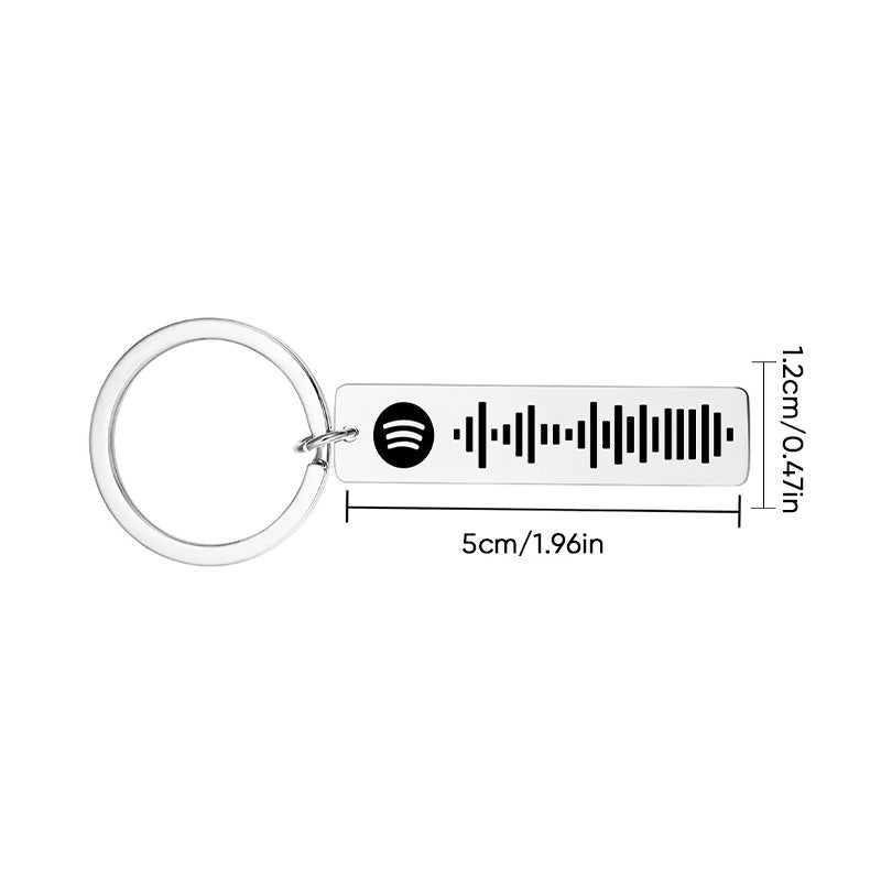 Skanto | Music Code Plaque Nøkkelring
