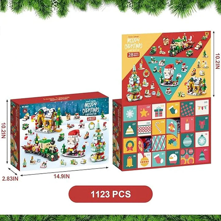 Skanto | Jule adventskalender overraskelse byggekloss-sett