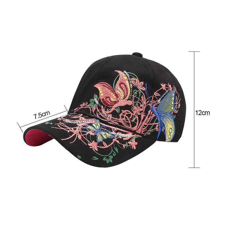 Skanto | Justerbar Pustende Brodert Solhatt