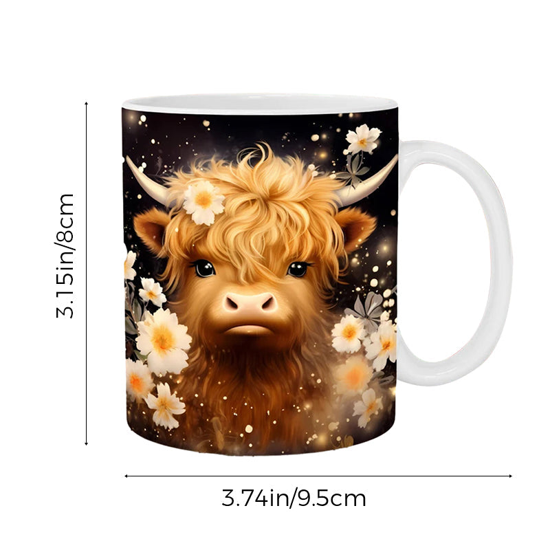 Highland Cow Keramisk Kaffe Mugge | Skanto