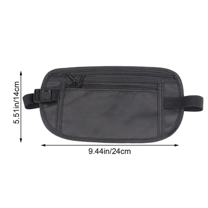 Skanto | Sport Hip Bag Justerbar med Glidelåslommer