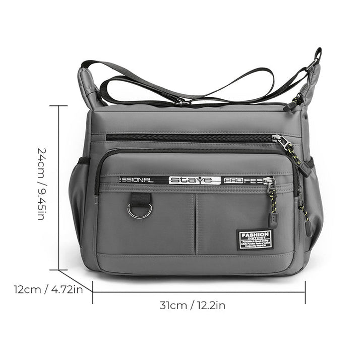 Herre messenger bag med flere lommer | Skanto