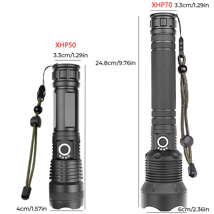 Taktisk oppladbar laser LED lommelykt | Skanto