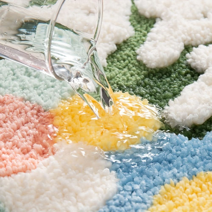 Skanto | FlorSoft - Ekstra absorberende bade matte med blomster mønster