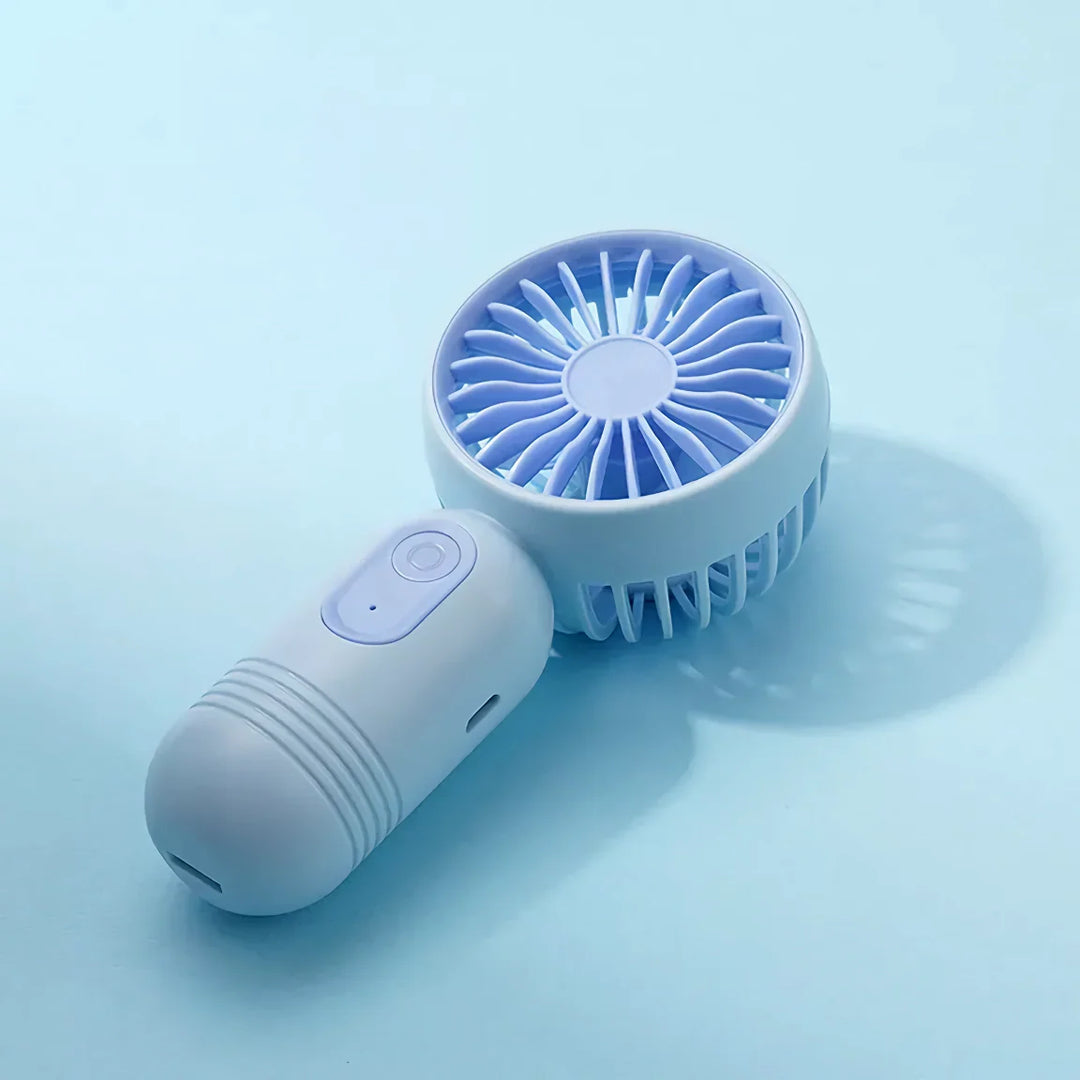 USB Oppladbar Mini Bærbar Vifte Med 3 Hastigheter | Skanto