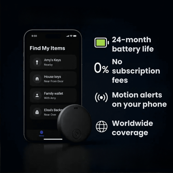Skanto | GPS Tracker for Motorsykler | Ingen abonnement, kompatibel med Android & iOS for sanntidsplassering sporing