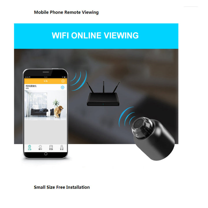 Skanto | Mini Trådløs Spionkamera - Skjult CCTV, WiFi, Utendørs Sikkerhet, Bevegelsesdeteksjon