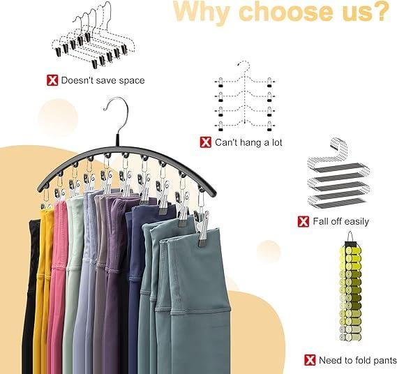 Leggings Organizer Henger med Gummiklips | Skanto